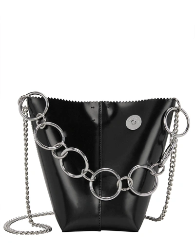 Shop Kara Pico Pail Leather Black Bag