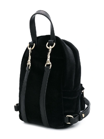 Shop Versus Logo Mini Backpack In Black