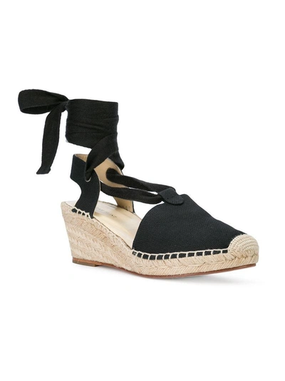 Shop Sarah Flint Cleo Wedge Sandals In Black