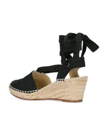 Shop Sarah Flint Cleo Wedge Sandals In Black