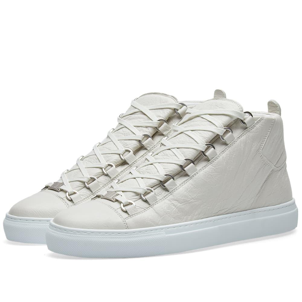 white balenciaga arena high