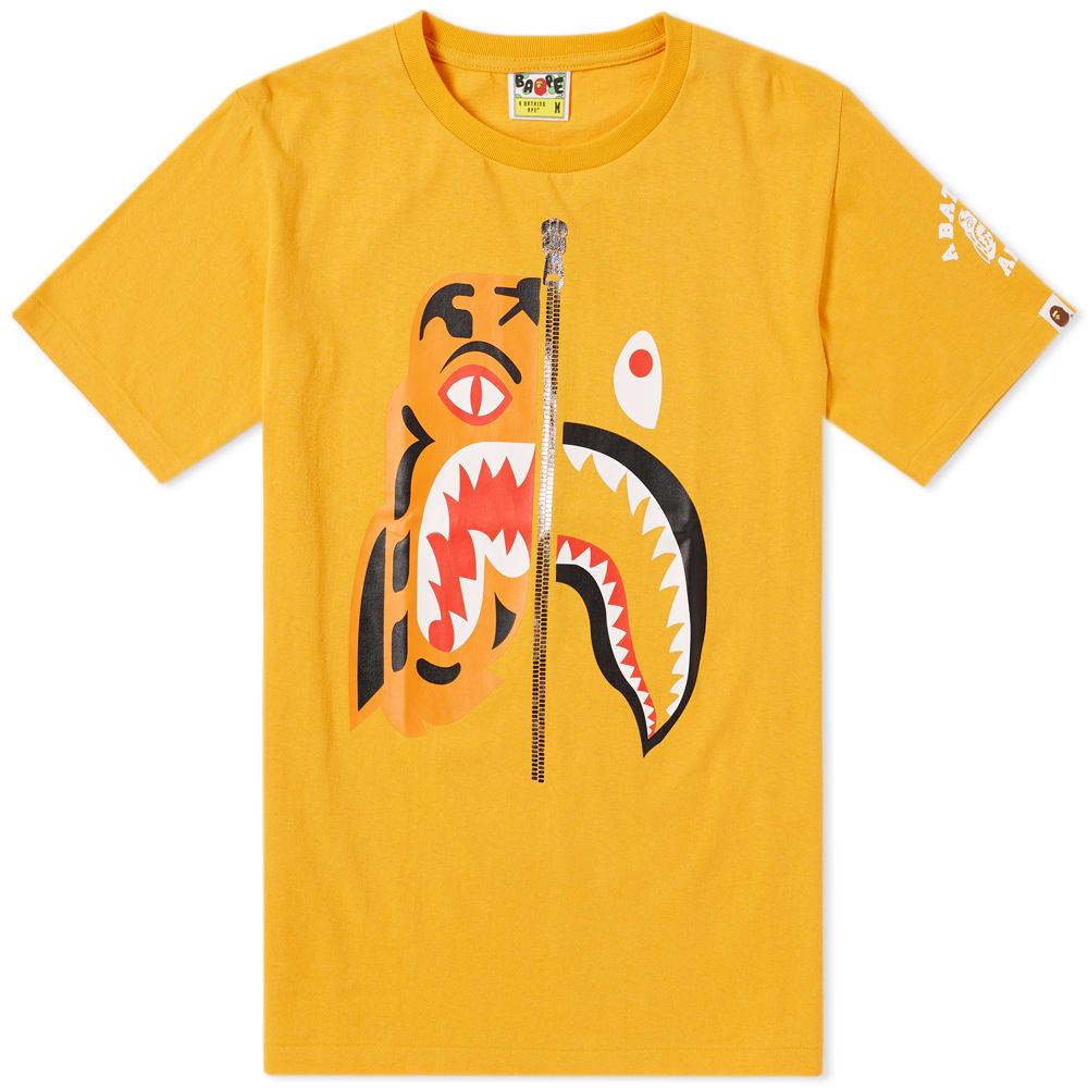 bape shark tiger tee