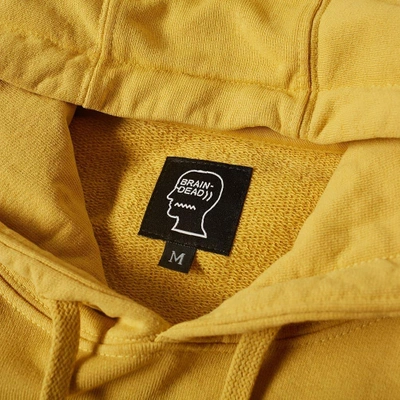 Shop Brain Dead Missile Command Hoody In Yellow