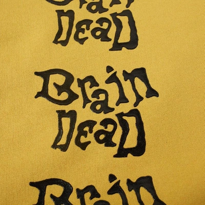 Shop Brain Dead Missile Command Hoody In Yellow