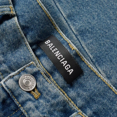 Shop Balenciaga Archetype Damaged Jean In Blue