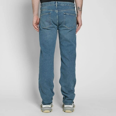 Shop Balenciaga Archetype Damaged Jean In Blue