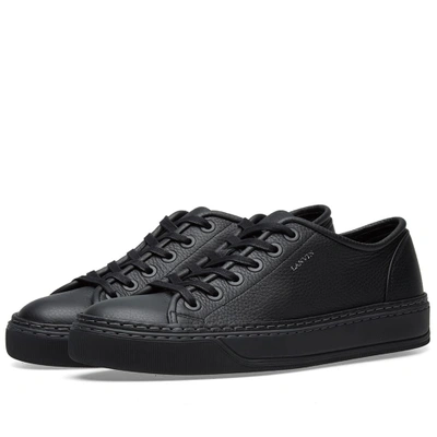 Shop Lanvin Logo Sneaker In Black