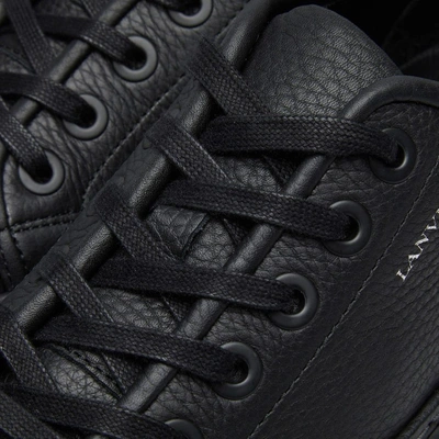 Shop Lanvin Logo Sneaker In Black