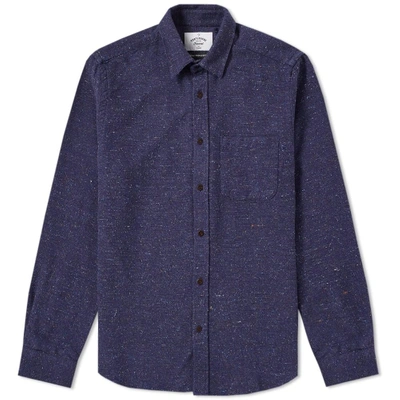 Shop Portuguese Flannel Rude Nep Shirt In Blue