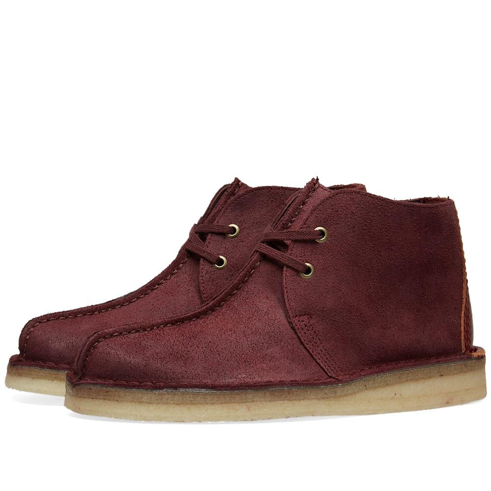 clarks desert trek burgundy