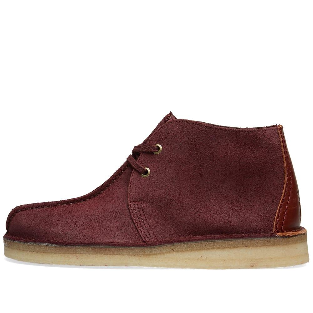 clarks desert trek burgundy