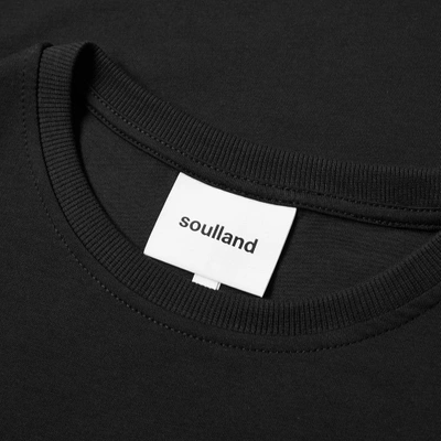 Shop Soulland Guido Logo Tee In Black