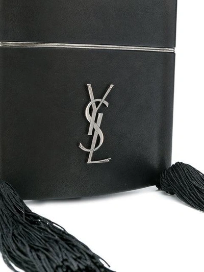 Shop Saint Laurent Monogram Shoulder Bag In Black