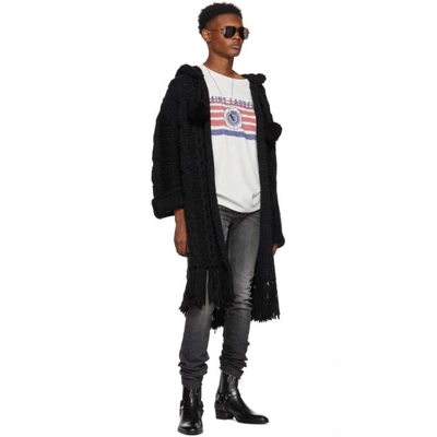 Shop Saint Laurent Black Baja Cardigan In 1000 Black