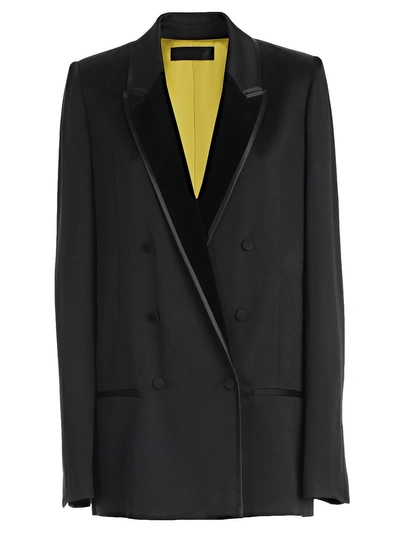 Shop Haider Ackermann Double Breasted Blazer In Black