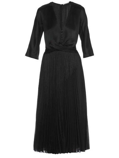 Shop Marco De Vincenzo Wool Blend Dress In Black
