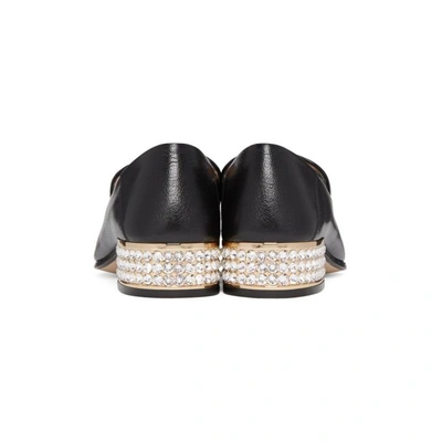 Shop Gucci Black Mister Heeled Loafers In 1000 Black