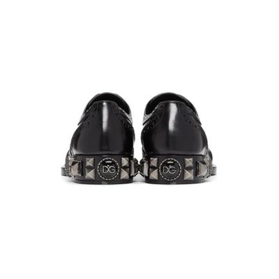 Shop Dolce & Gabbana Dolce And Gabbana Black Studs And Pearls Brogues In 80999 Black