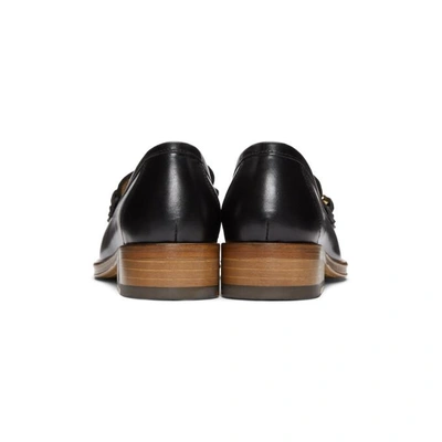 Shop Apc A.p.c. Black Diana Loafers In Lzz Noir