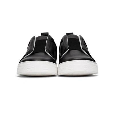 Shop Pierre Hardy Black Classic Calf Slider Sneakers