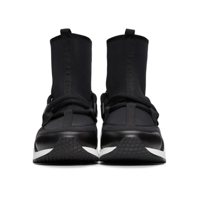 Shop Pierre Hardy Black Comet Trek Up Sock Sneaker