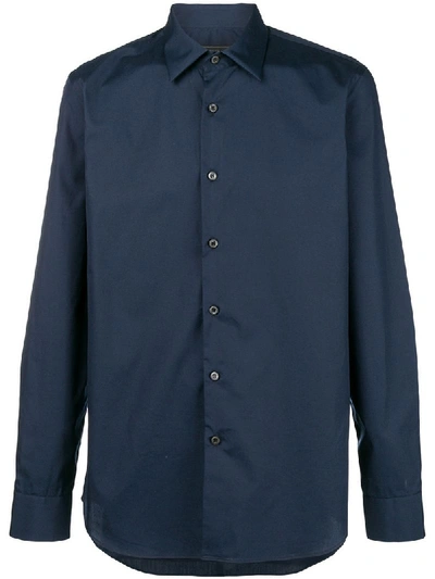 Shop Prada Slim Fit Shirt - Blue