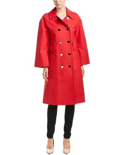 Shop Escada Coat In Red