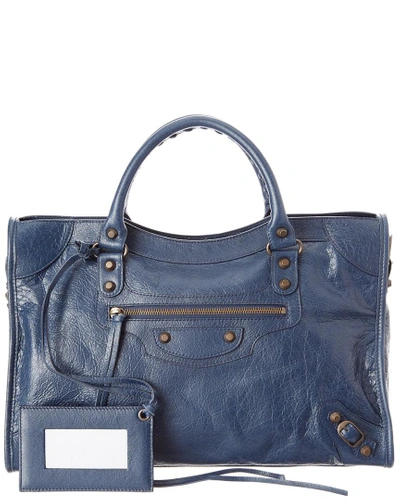 Shop Balenciaga Classic City Medium Leather Shoulder Bag In Nocolor