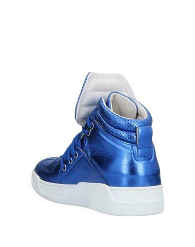Shop Dolce & Gabbana Man Sneakers Blue Size 9 Lambskin, Calfskin