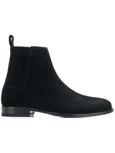 Shop Saint Laurent Chelsea Boots In Black