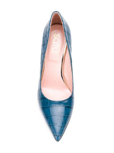 Shop Anna F . Scale Pumps - Blue