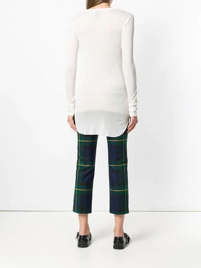 Shop Ann Demeulemeester Fine Knit Mid In White