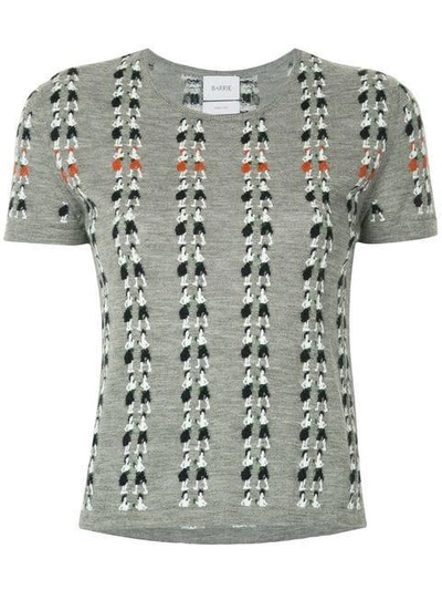 Shop Barrie Mini Boxer Boy Cashmere Top In Grey