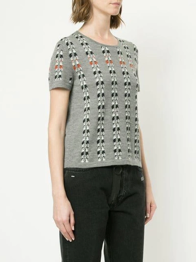 Shop Barrie Mini Boxer Boy Cashmere Top In Grey