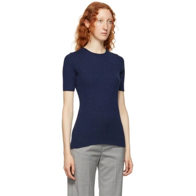 Shop Victoria Beckham Blue Cashmere Sweater In Corn Blu Me