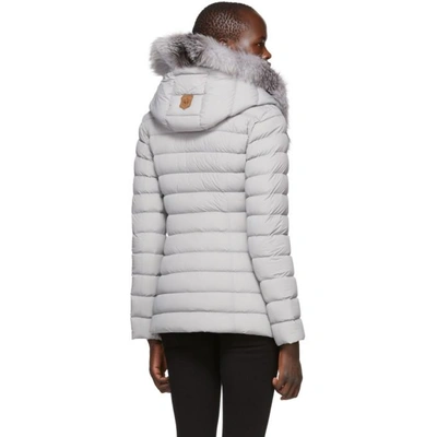 Shop Mackage Grey Kadalina-x Lightweight Down Jacket