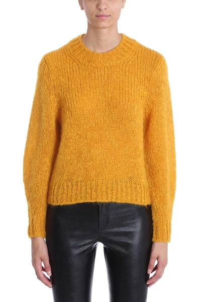 Shop Isabel Marant Ivah Mustard Mohair-blend Sweater In Yellow