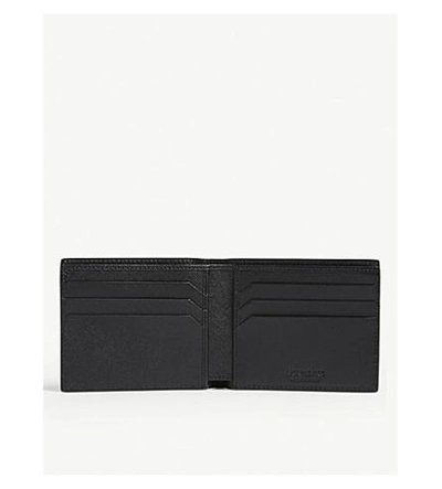 Shop Montblanc Camouflage Leather Wallet In Grey
