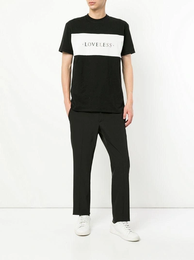 Shop Loveless Logo Print T-shirt - Black