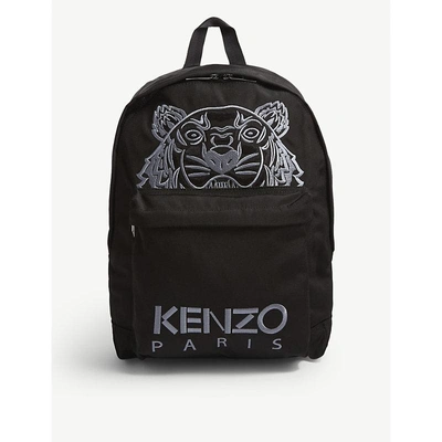 Shop Kenzo Tiger Canvas Backpack In Black