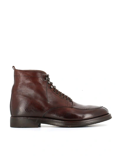 Shop Alberto Fasciani Lace-up Boot "ulisse 47056" In Mahogany