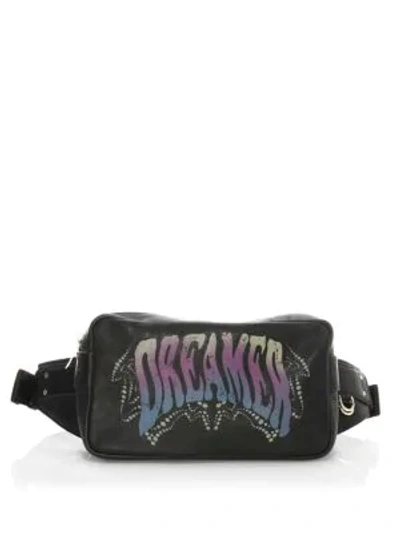 Shop Paul Smith Dreamer Printed Leather Belt Bag In Black