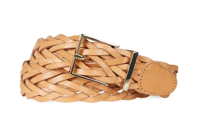 Shop Joie Braiden Leather Belt In Natural