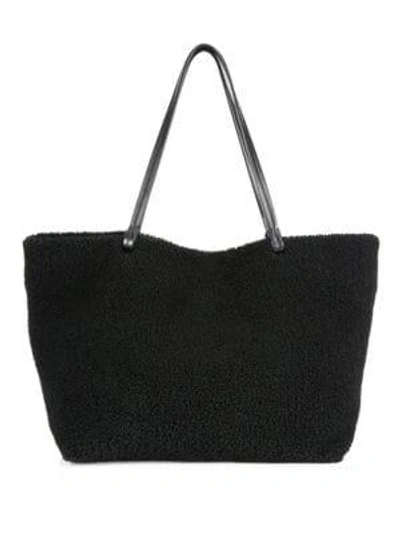 Shop The Row Park Shearling Tote In Black