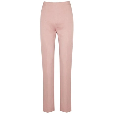 Shop Valentino Pale Pink Straight-leg Trousers In Light Pink