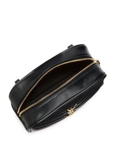 Shop Saint Laurent Small Lou Matelassé Leather Belt Bag In Black