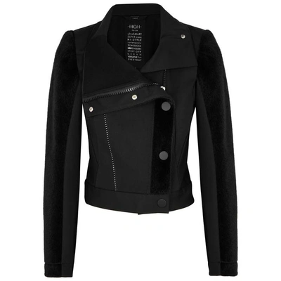 Shop High Enter-in Black Panelled Jacket