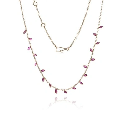 Shop Annoushka Vine Leaf Ruby Necklace