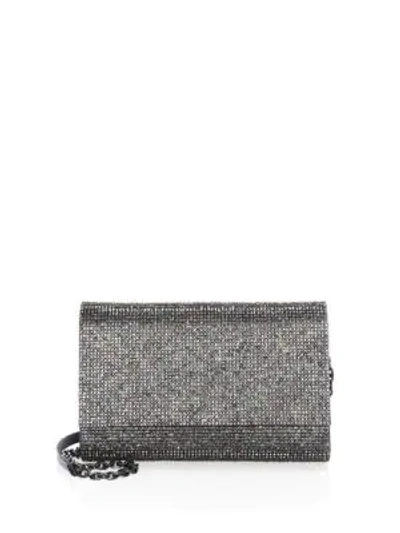 Shop Judith Leiber Fizzoni Crystal Clutch In Silver