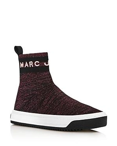 Shop Marc Jacobs Women's Dart Sock Sneakers In Pink Multi